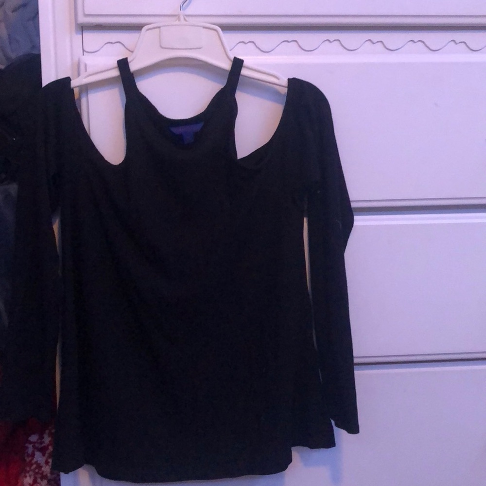 Off Shoulder Black Sweater